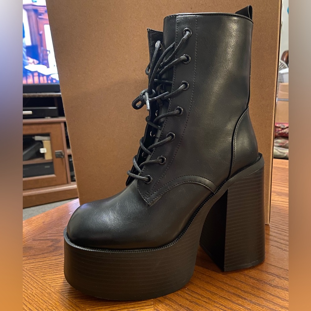 High Healed platform Boots